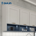 Кухонные шкафы деревянные голубые кухонные мебели шкаф